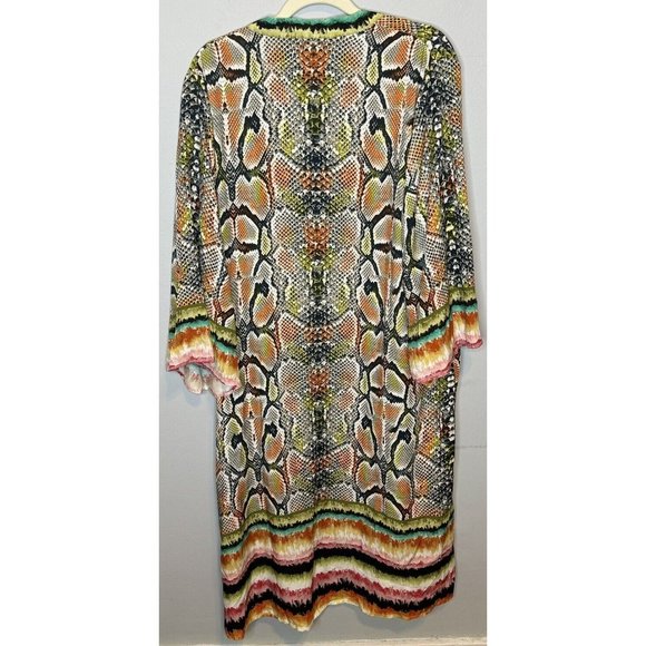 Anthropologie Blank London Kimono One Size Snakeskin Print NEW women Cardigan - Picture 1 of 5